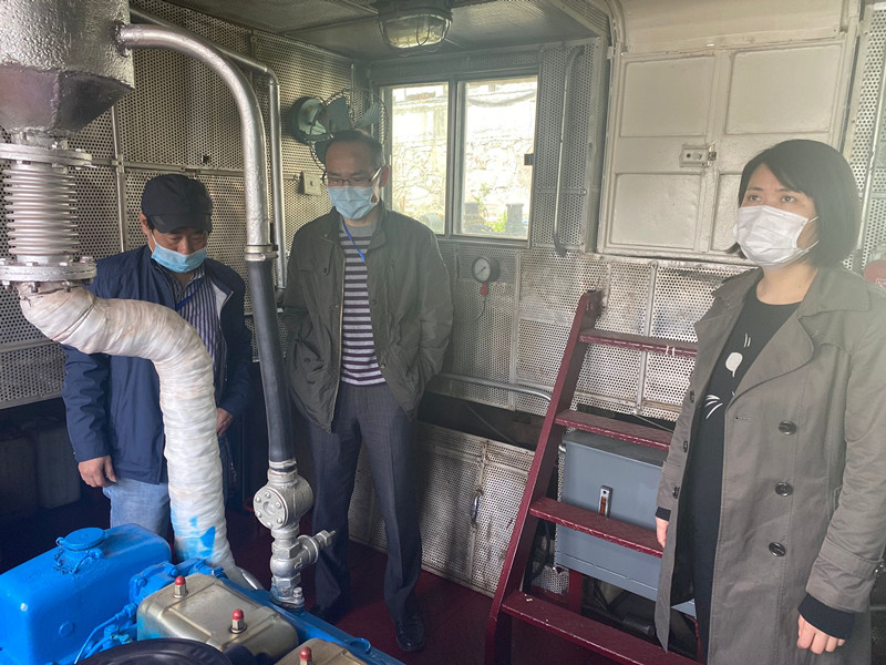 船舶工程学院实地检查“交运号”实习船船况,积极备战开学