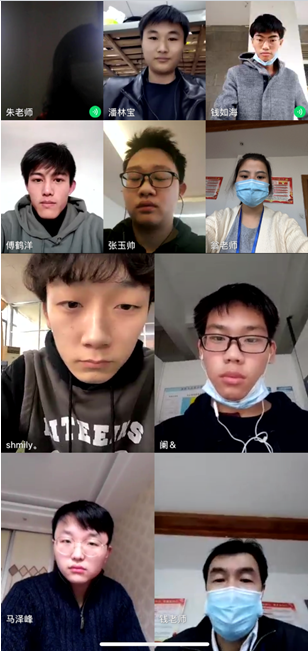 机械工程学院151231班举行线上毕业答辩